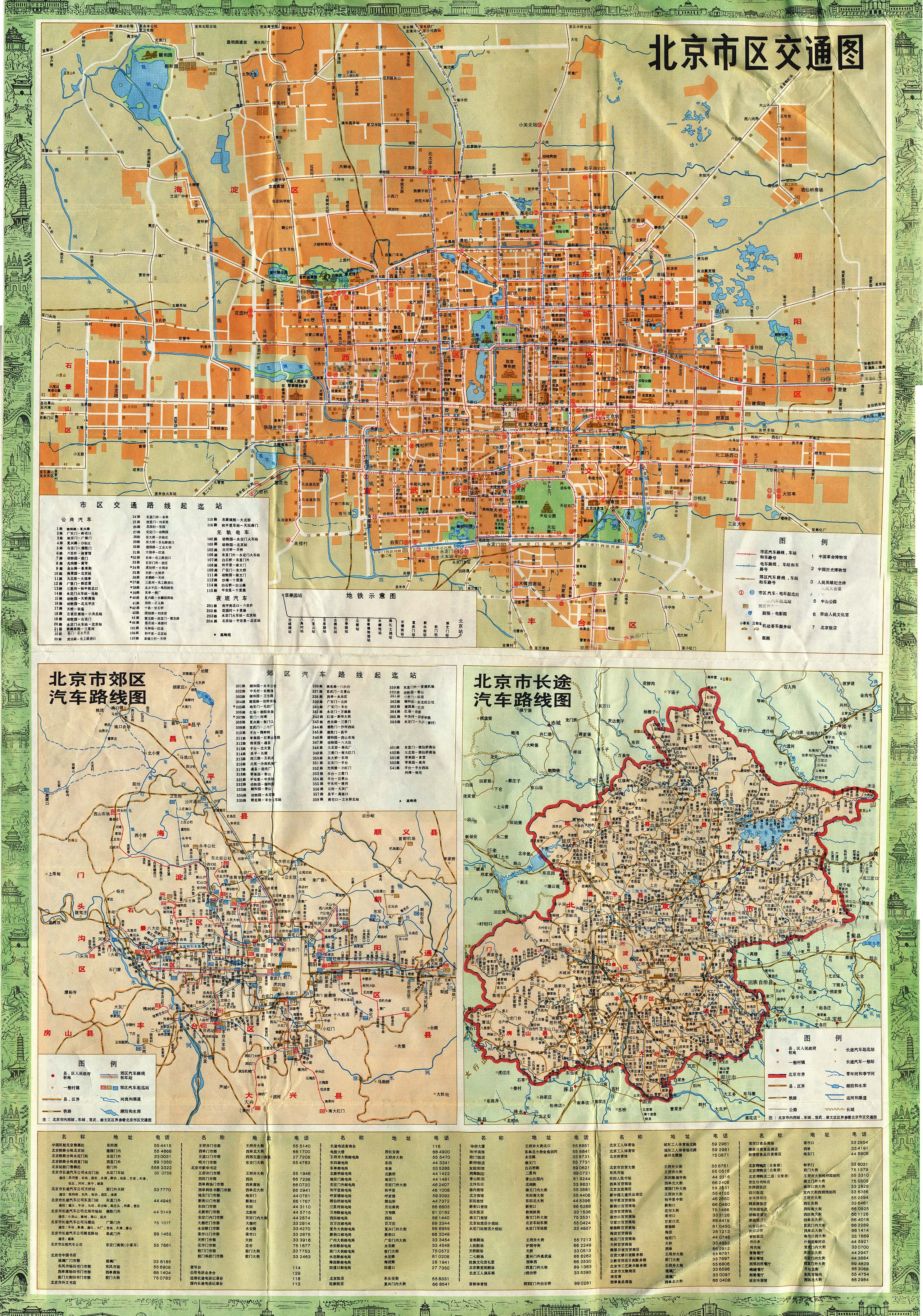 【资料】八十年代北京公交线路
