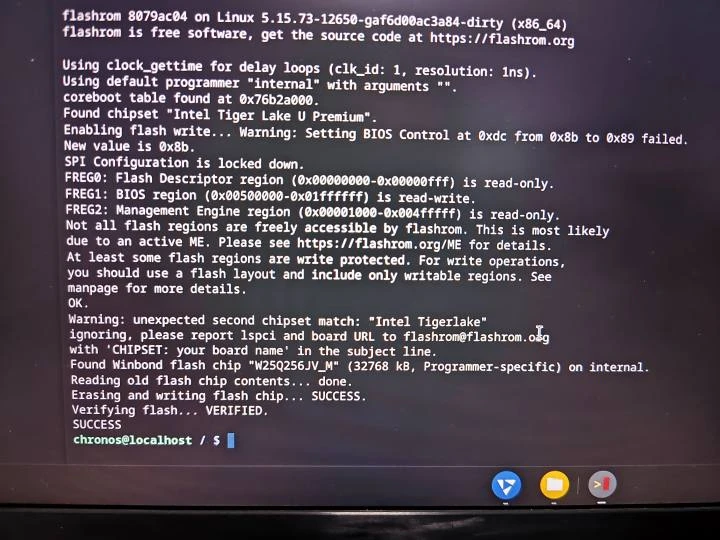 Chromebook bios chrome os 