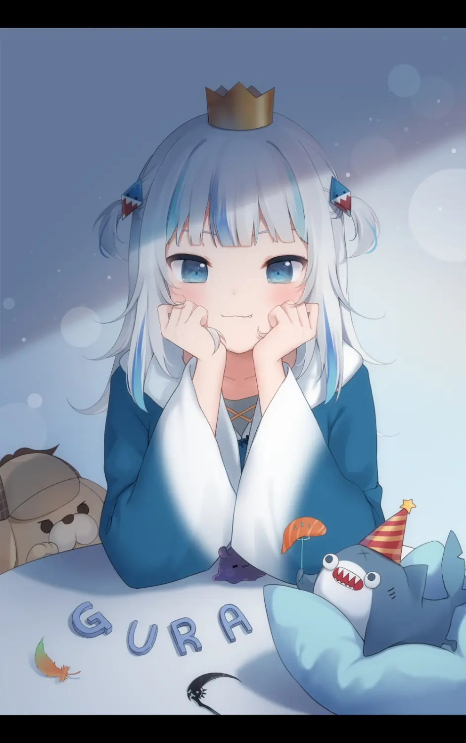 虚拟youtuber Gawr Gura 你认识这只小鲨鱼吗 哔哩哔哩