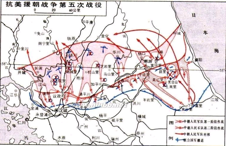 抗美援朝五大战役地点图片