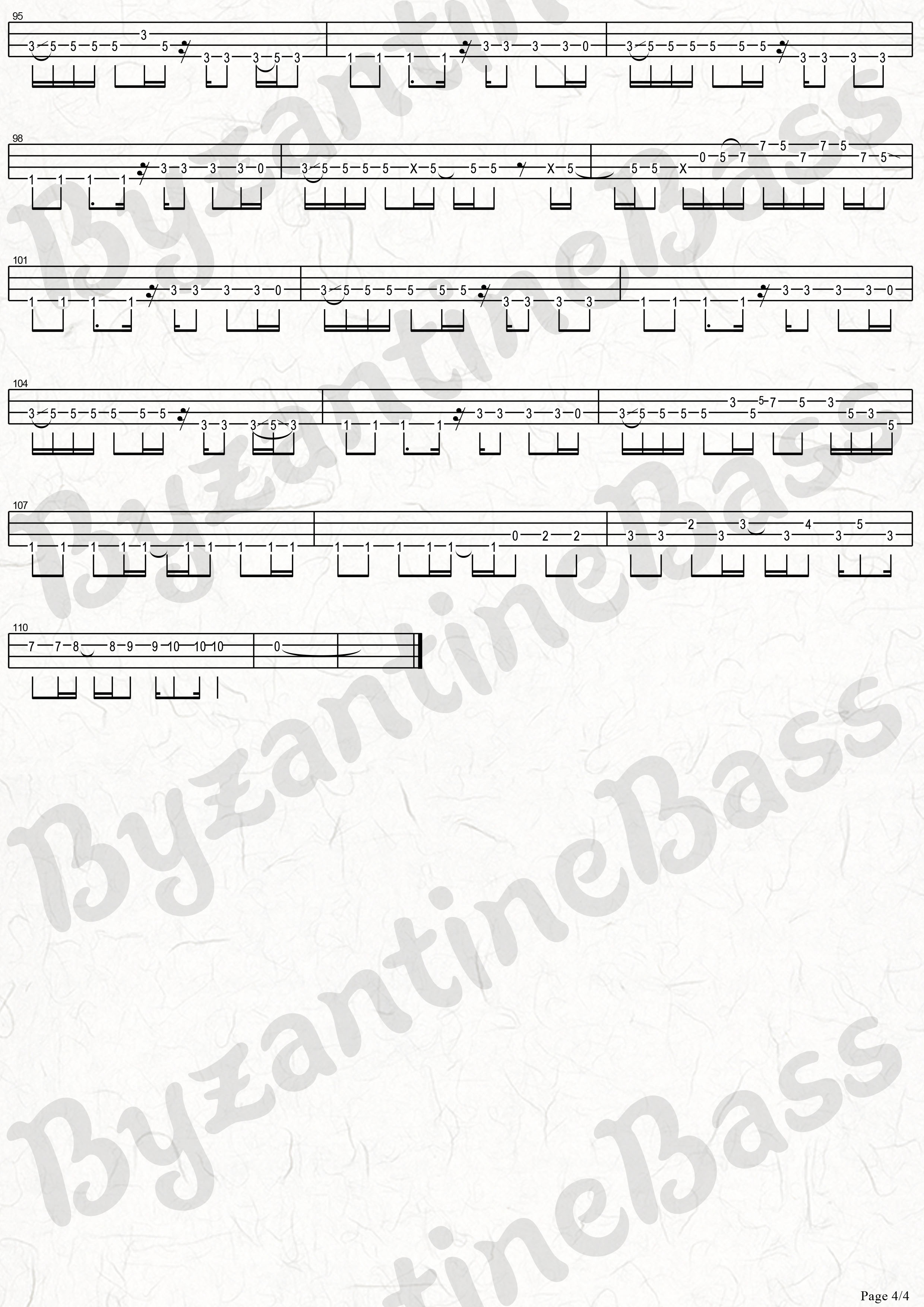 Red Hot Chili PeppersDani California Bass Tab 哔哩哔哩