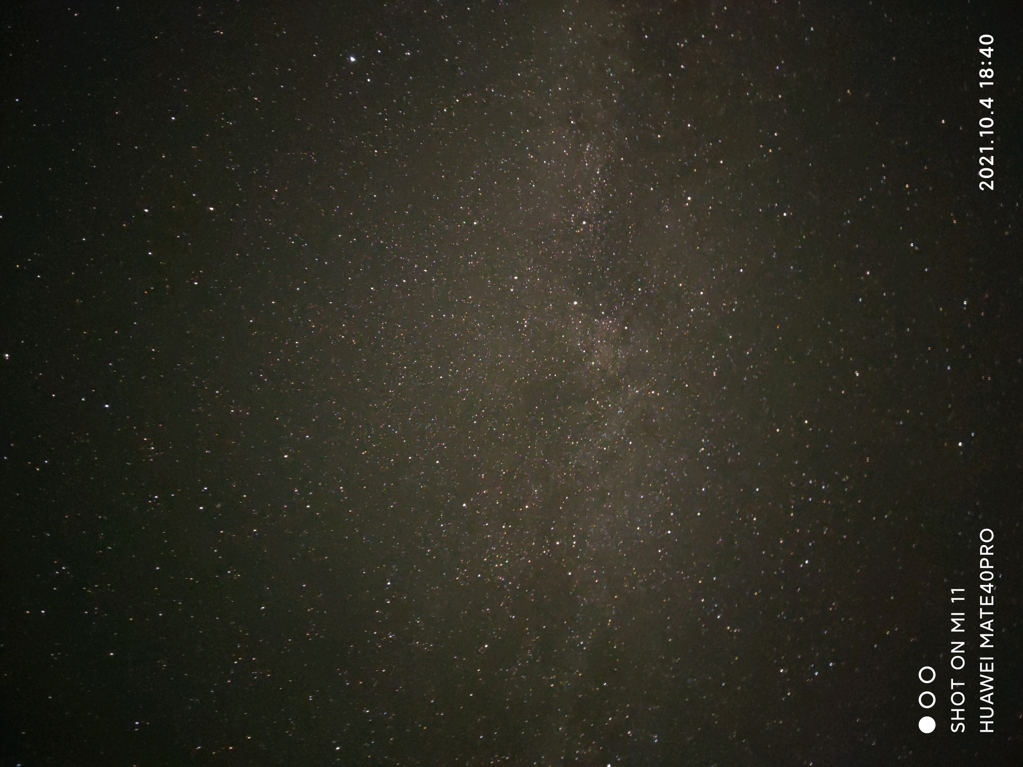 小米11拍摄的秋季大银河怎么样?