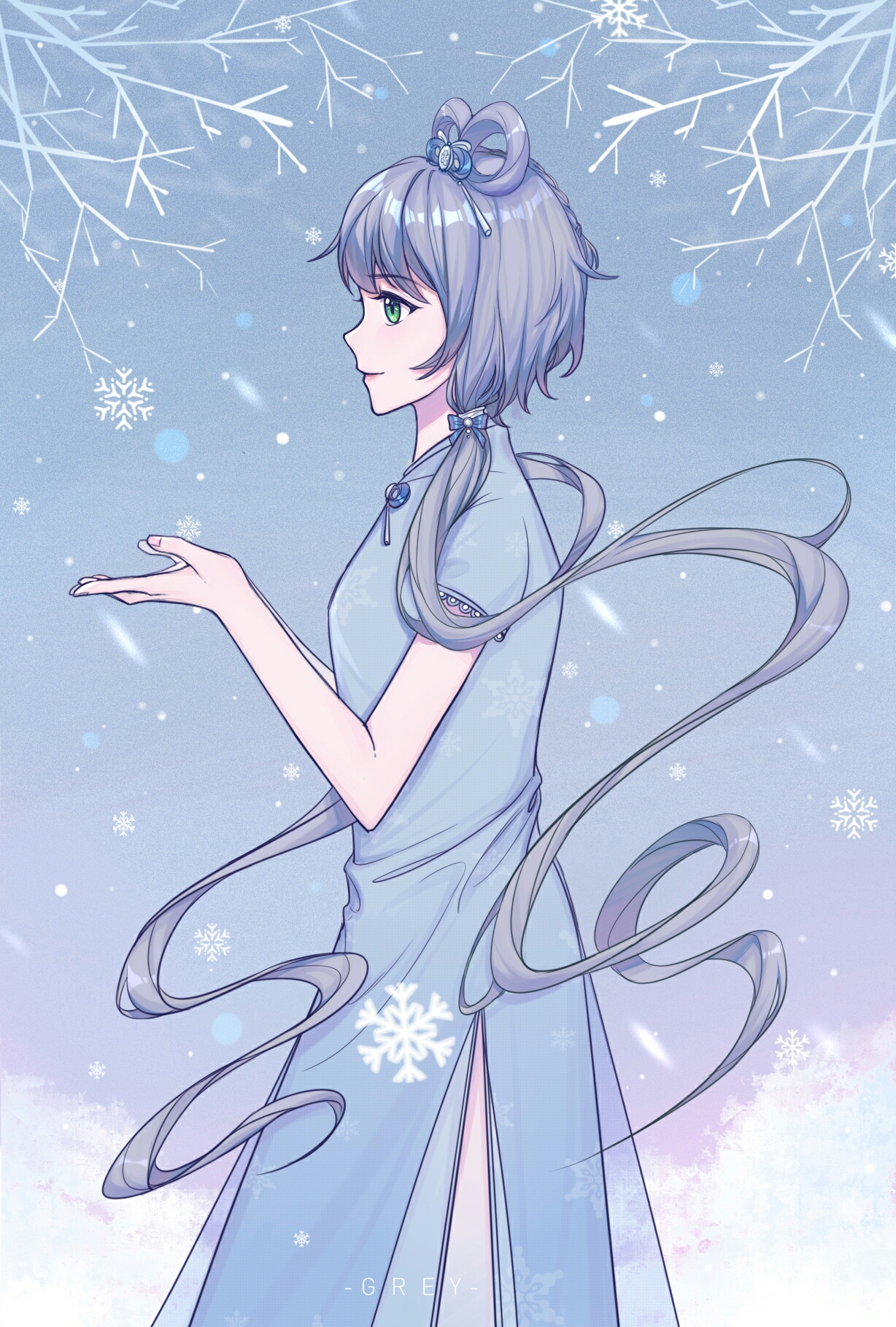 【动漫美图】洛天依(附带一张圣诞阿绫)