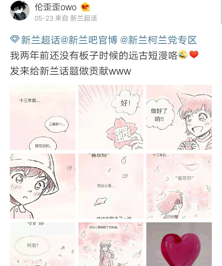 【名柯\/新兰】这可能是史上最全的磕糖指南( °