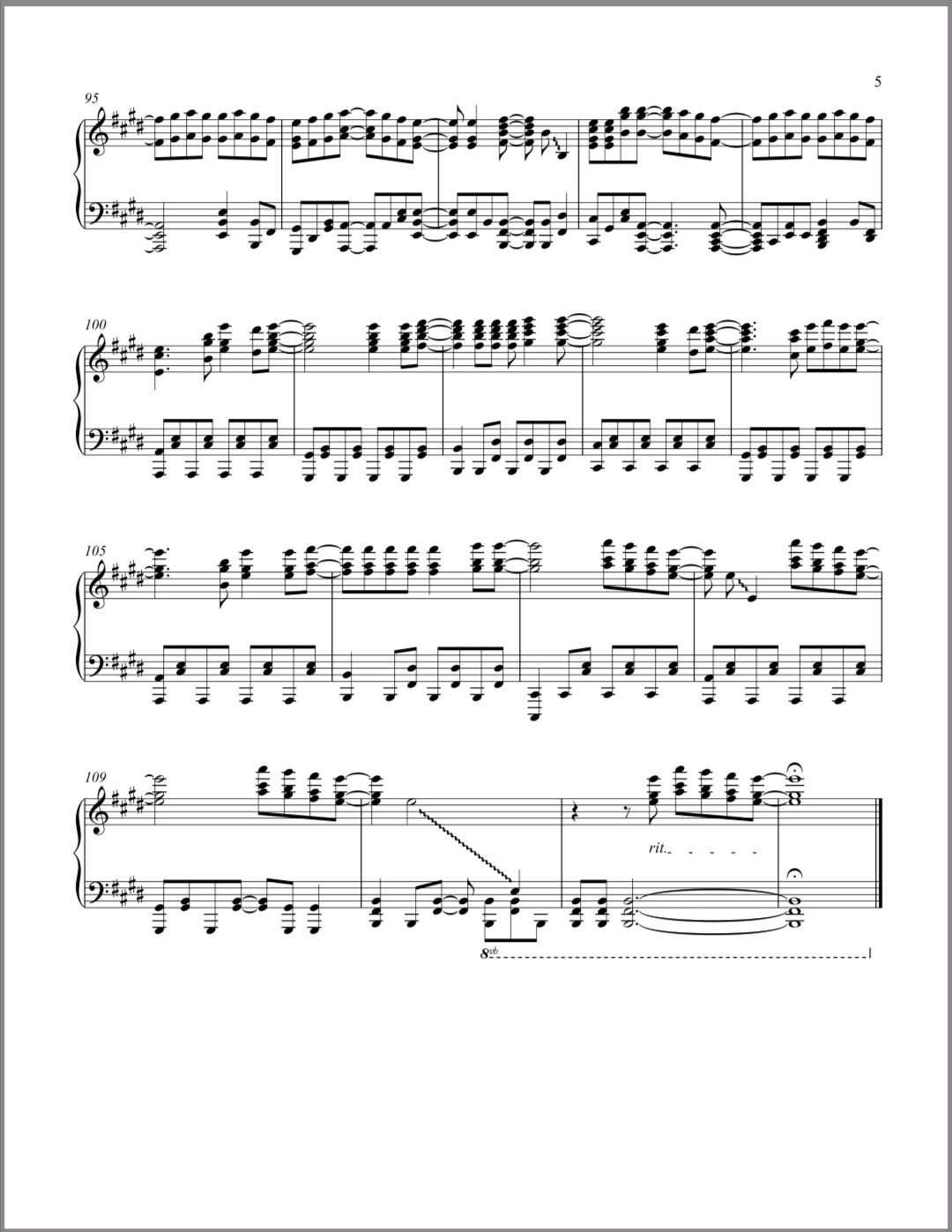 grandescape(天气之子钢琴谱)