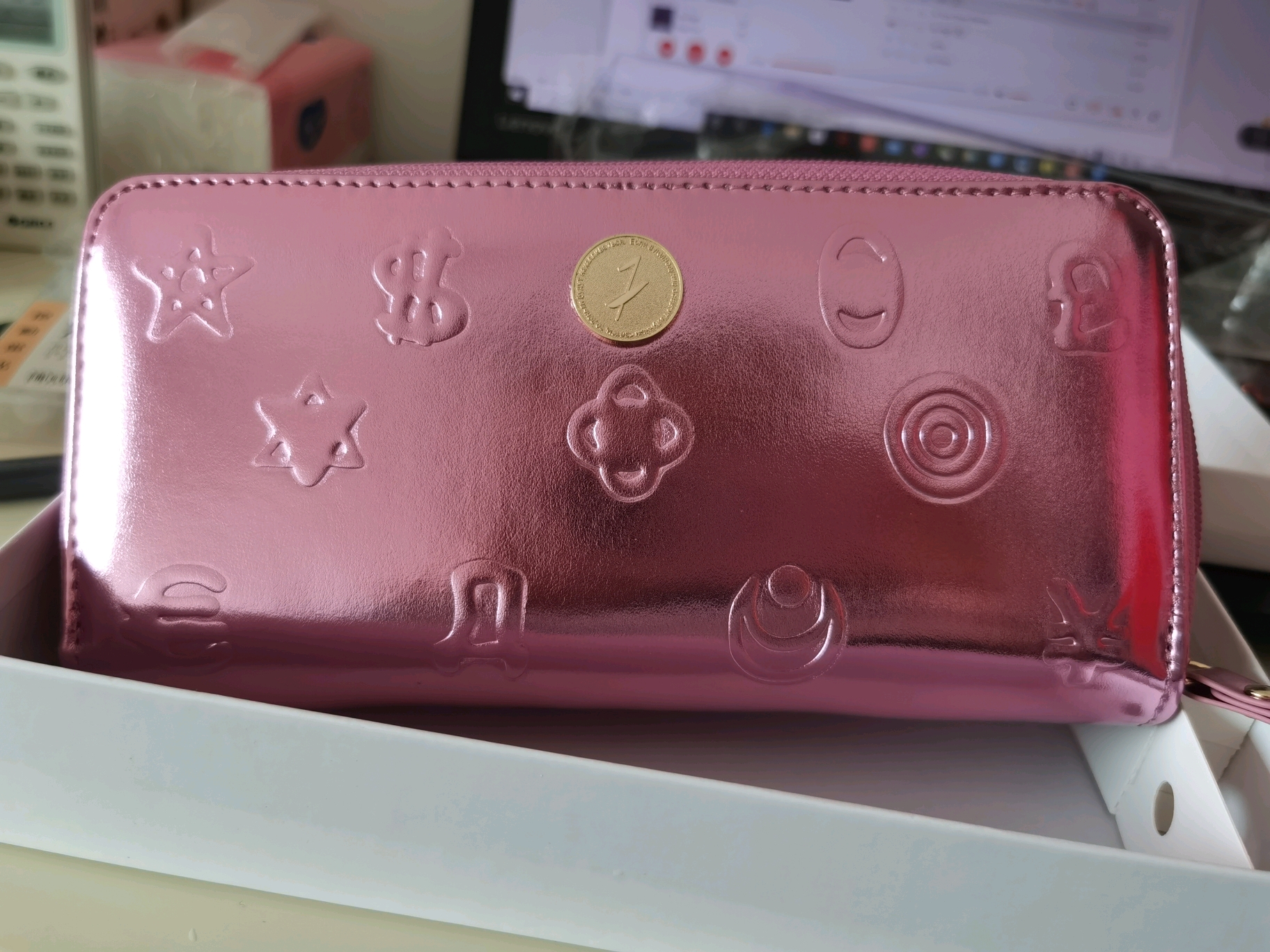 终于收到酱酱的钱包啦@彭酱酱linya