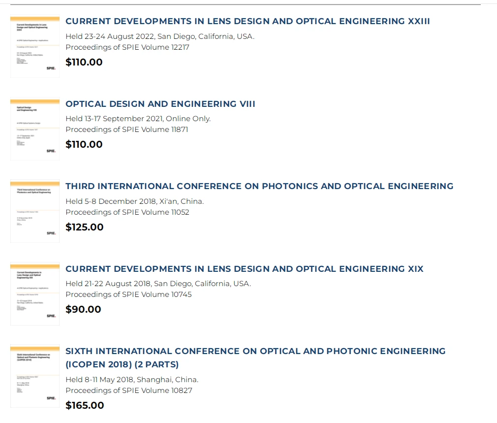 SPIE The International Society for Optical Engineering (ISSN 哔哩哔哩