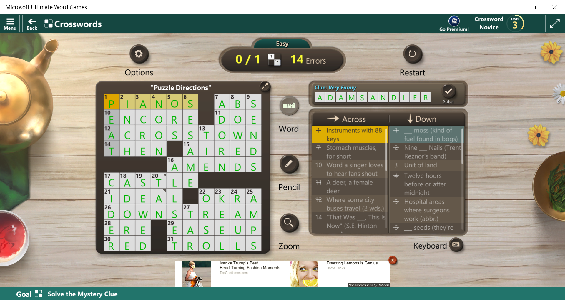 微软填词游戏解析Microsoft Crosswords每日挑战 哔哩哔哩