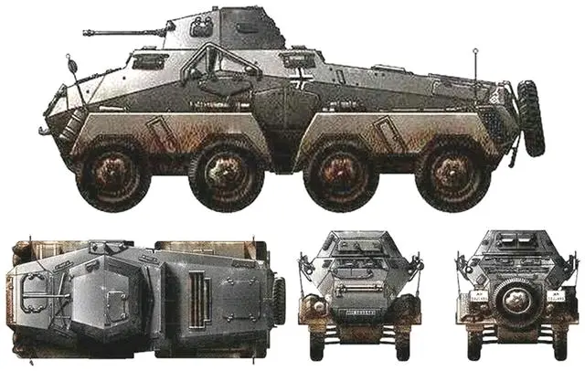二战装甲汽车合集（二）——德国Sd.Kfz.263八轮侦查/无线电通讯车- 哔哩哔哩