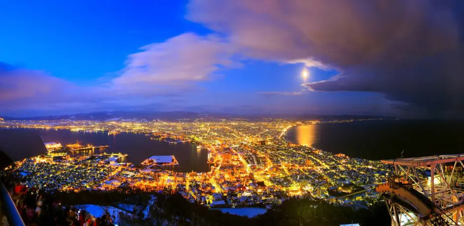 万家灯火 平凡之美 北海道函馆夜景 哔哩哔哩