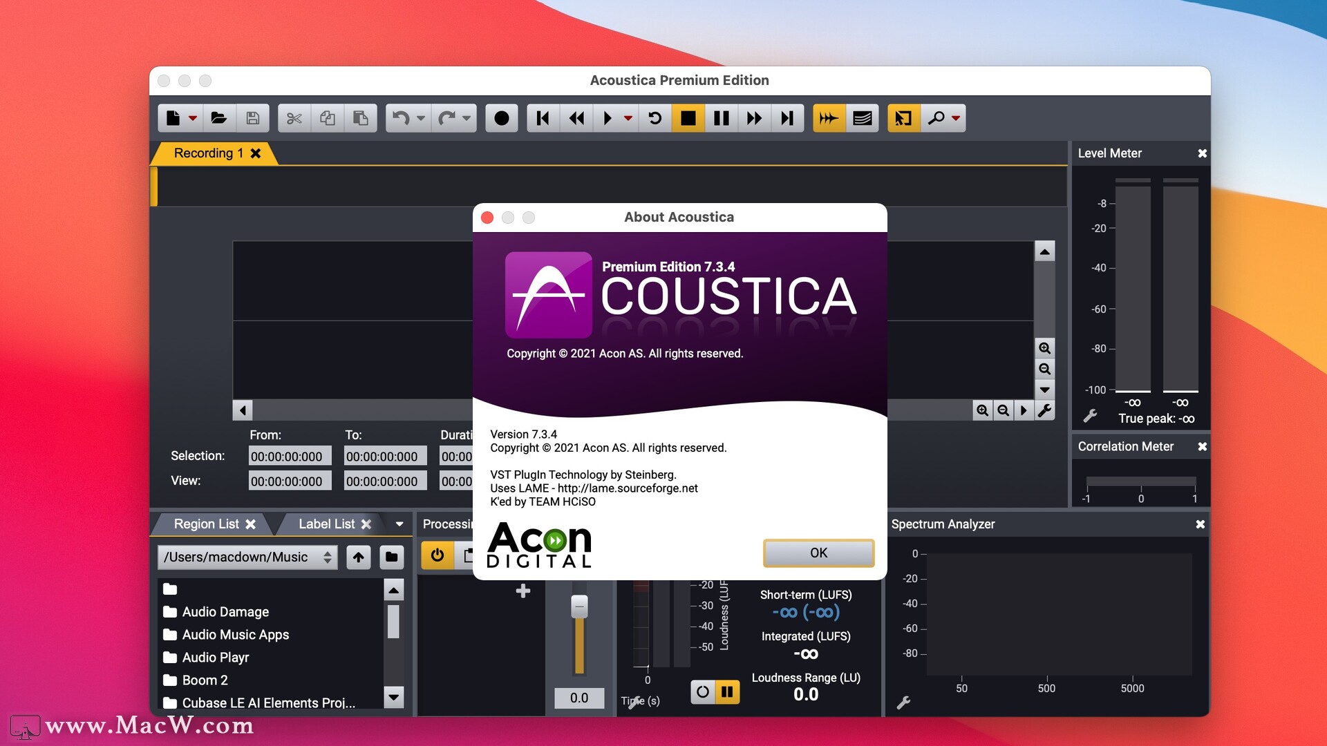 Acoustica Premium Edition 7.5.5 for iphone instal