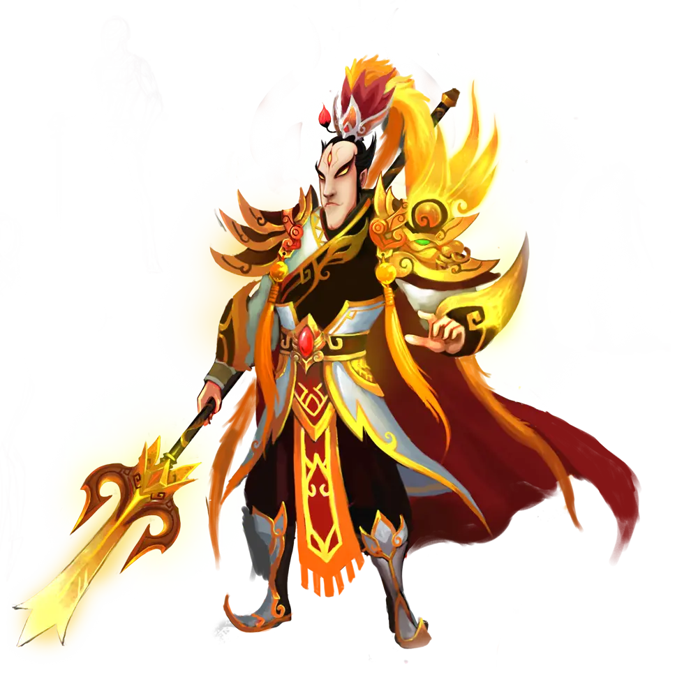 在神仙道的页游里,杨戬的样貌也是参照了神话进行展现的,他面像严肃