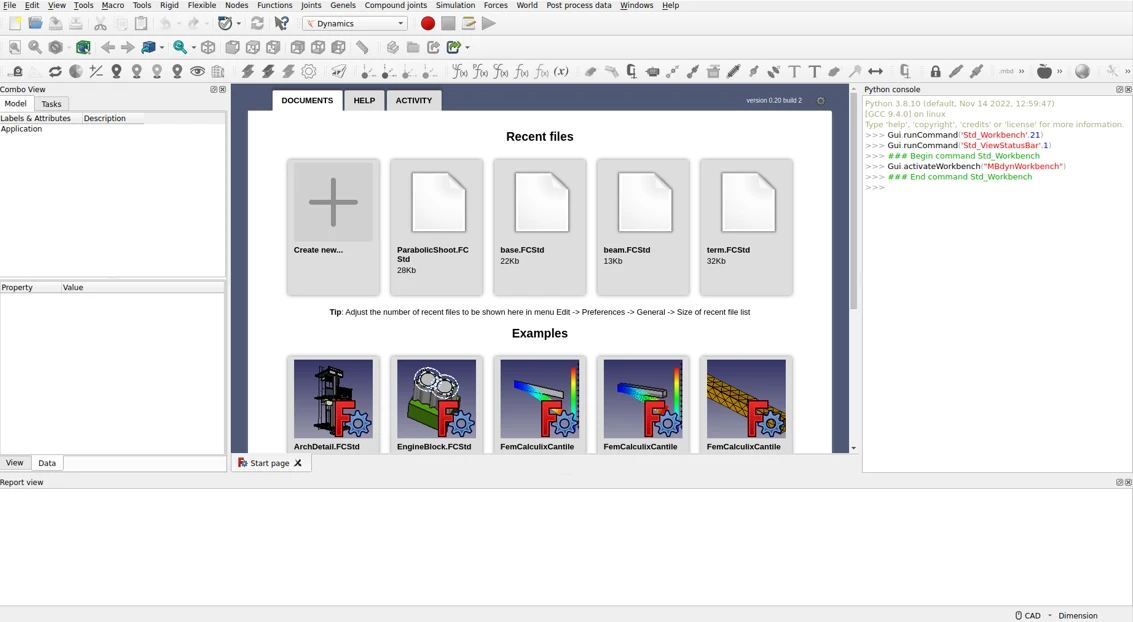 Freecad mbdyn 