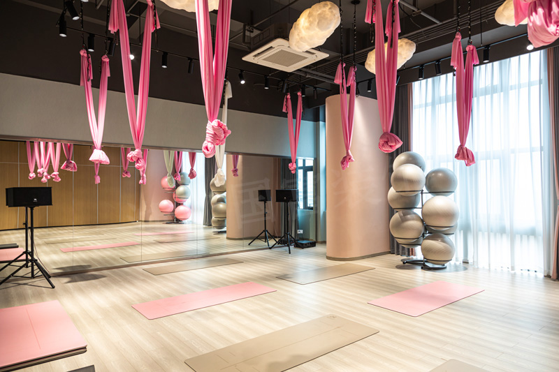杭州普拉提瑜伽馆设计公司装修实景图