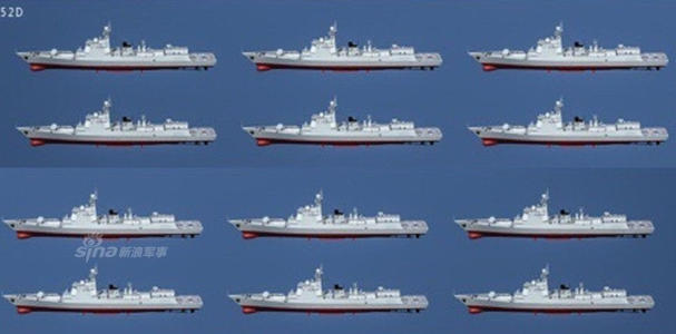 中国海军舰艇数量2020,一图览