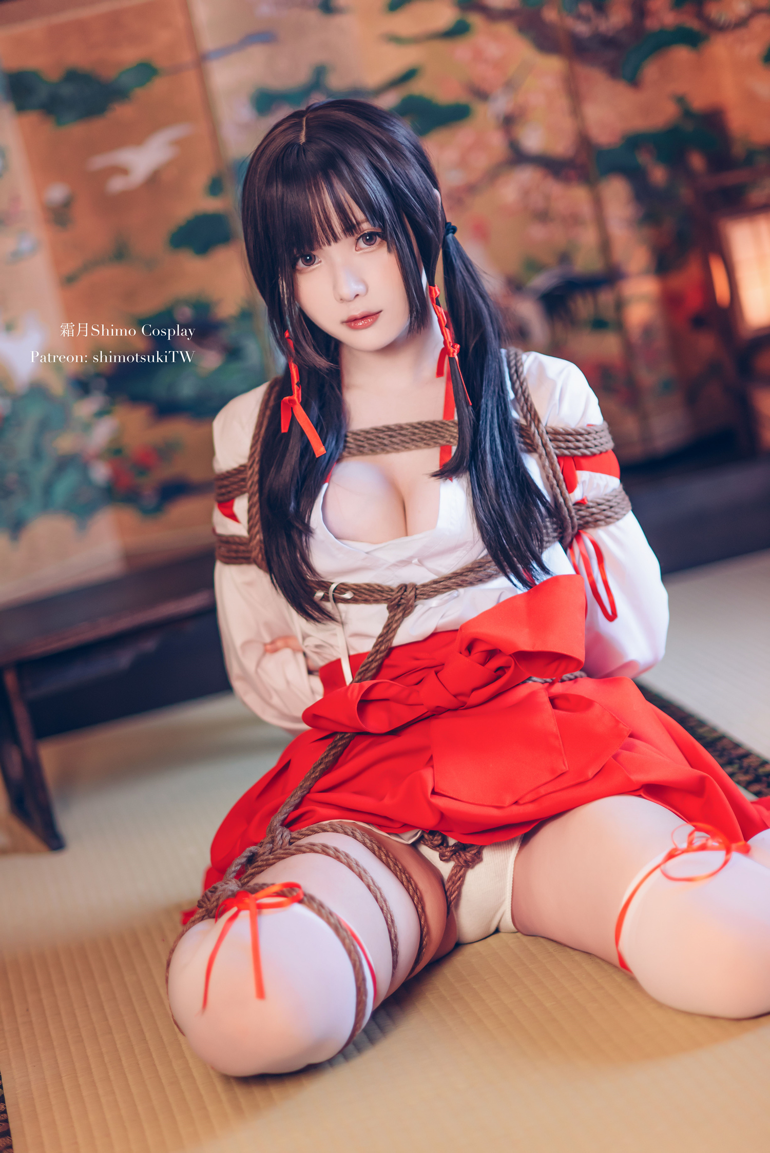 霜月shimo巫女捆绑cosplay4