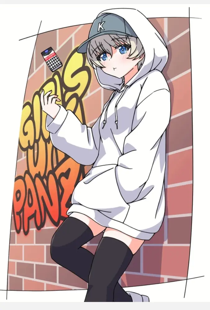 少女与战车美图 白色魔女洋子