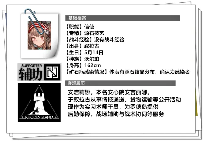 罗德岛机密档案 安洁莉娜 哔哩哔哩