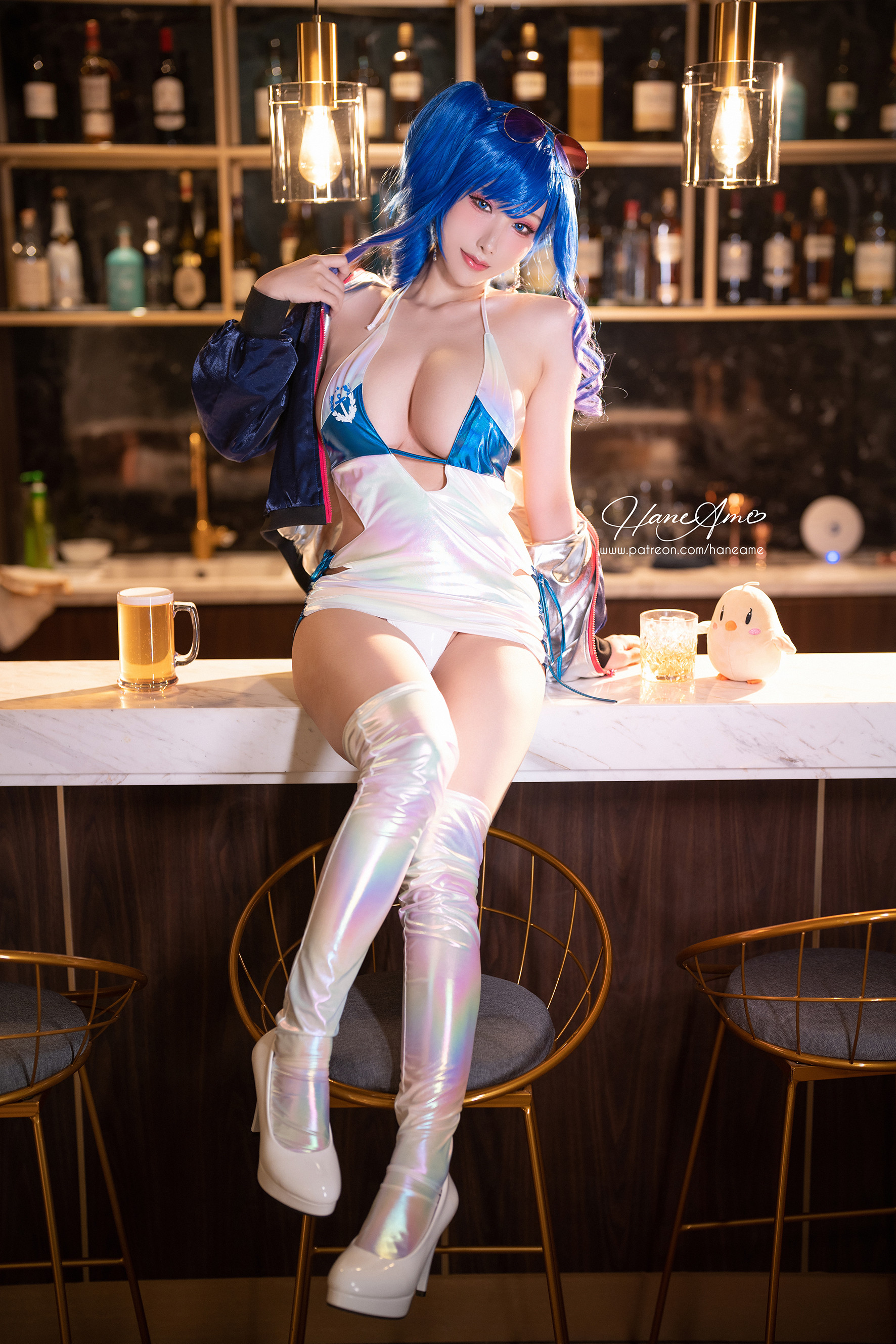 雨波_HaneAme AzurLane_St.LOUIS碧藍航線聖路易斯機車cosplay2