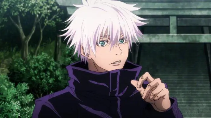 五条悟露脸上热搜 动画中的白毛黑皮引争议 马趴的制作又拉了 哔哩哔哩