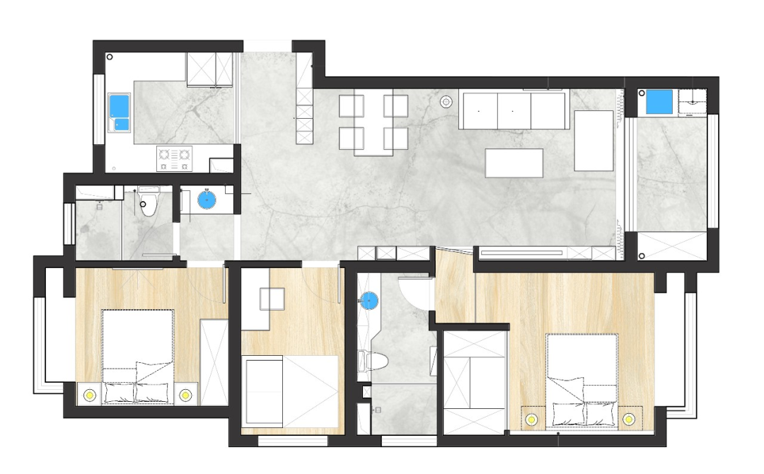 境远装饰|大华碧云天114㎡现代风格装修案例