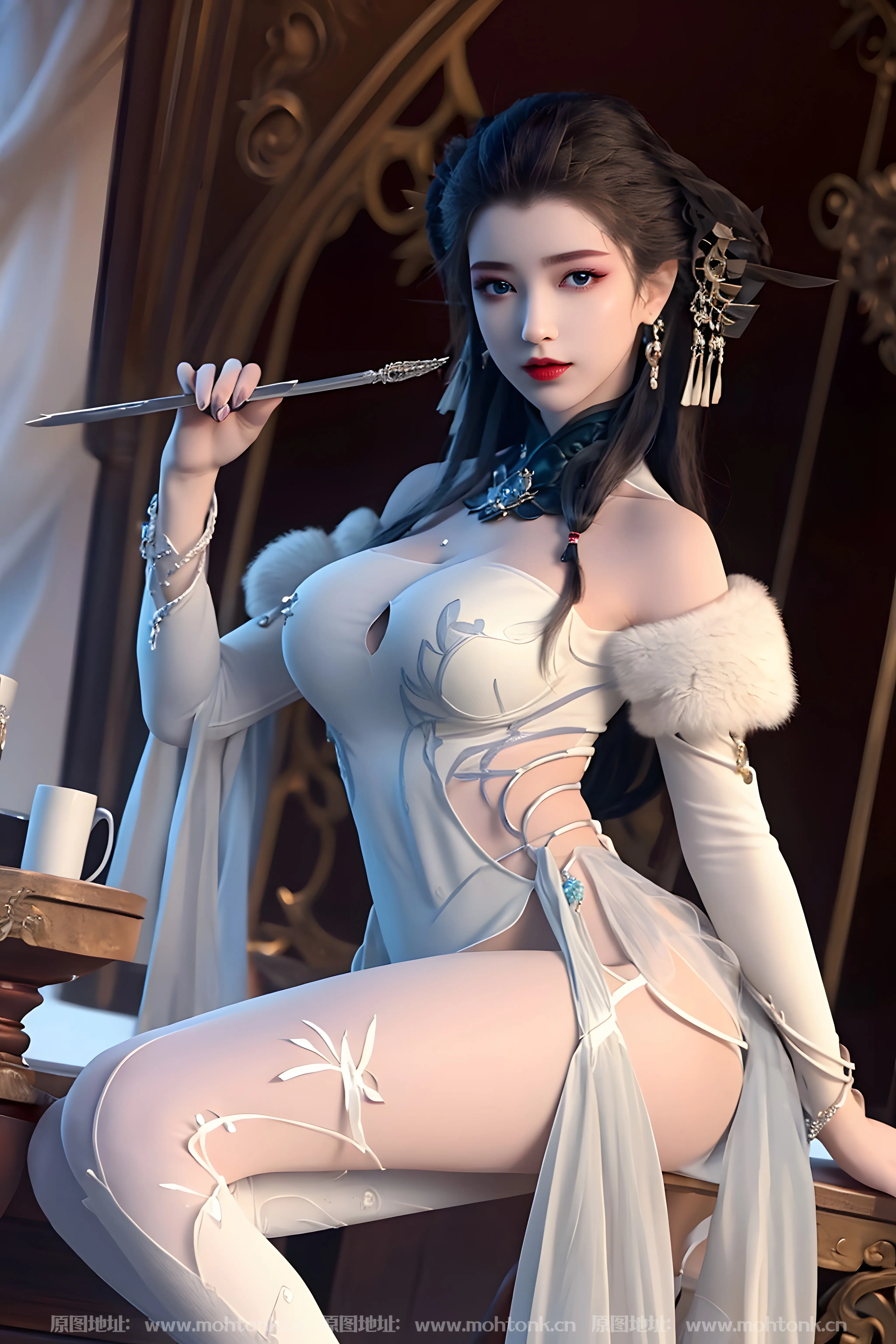 梦塔·雪谜城 白亦君ai绘画图集动漫卡通二次元手机电脑高清壁纸