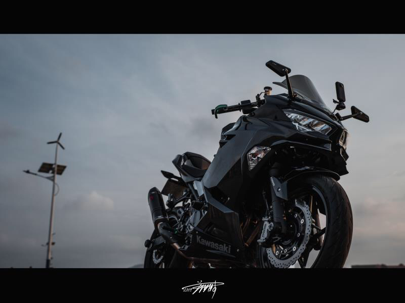 致极造物改装忍者400碳纤维定风翼效果