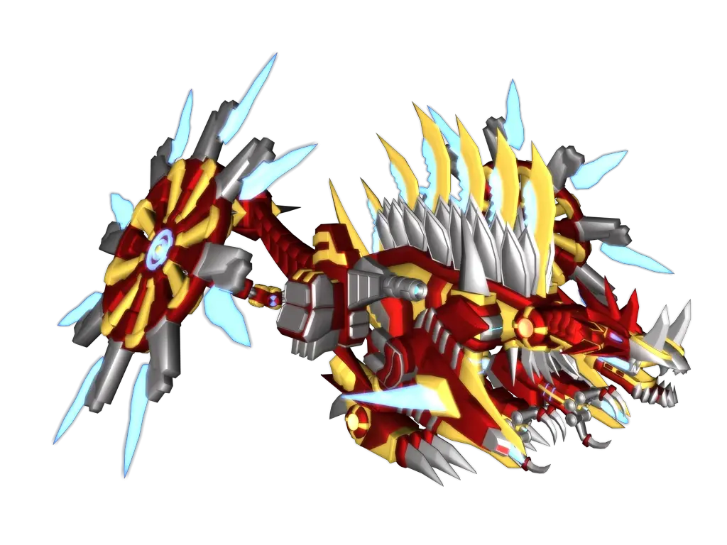 【数码兽世界(新编二创)】双重战轮的真红钢铁棘龙