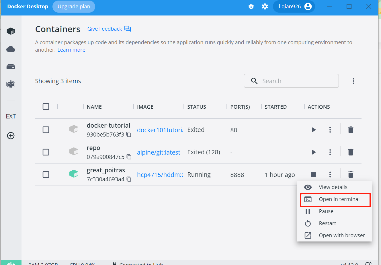 Hddm windows docker 