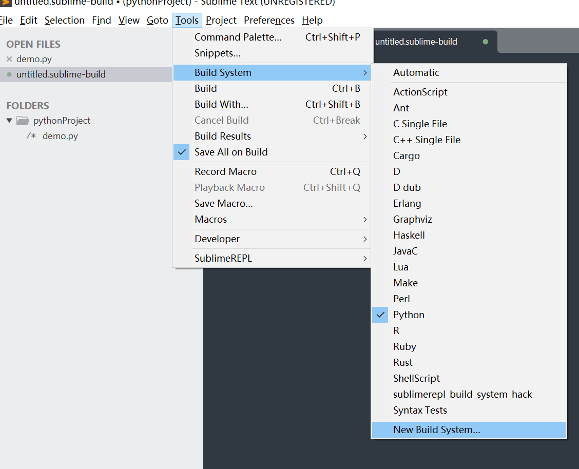 Python的Sublime Text 3配置SublimeREPL,使用IDLE - 哔哩哔哩