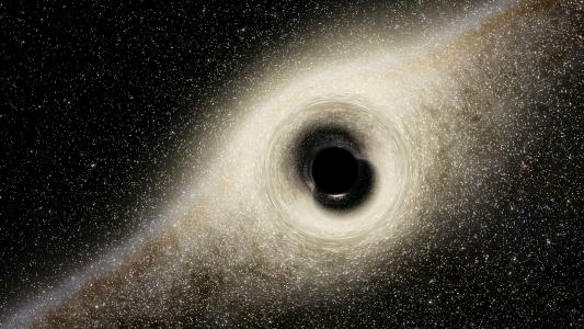 真实的黑洞照片图片