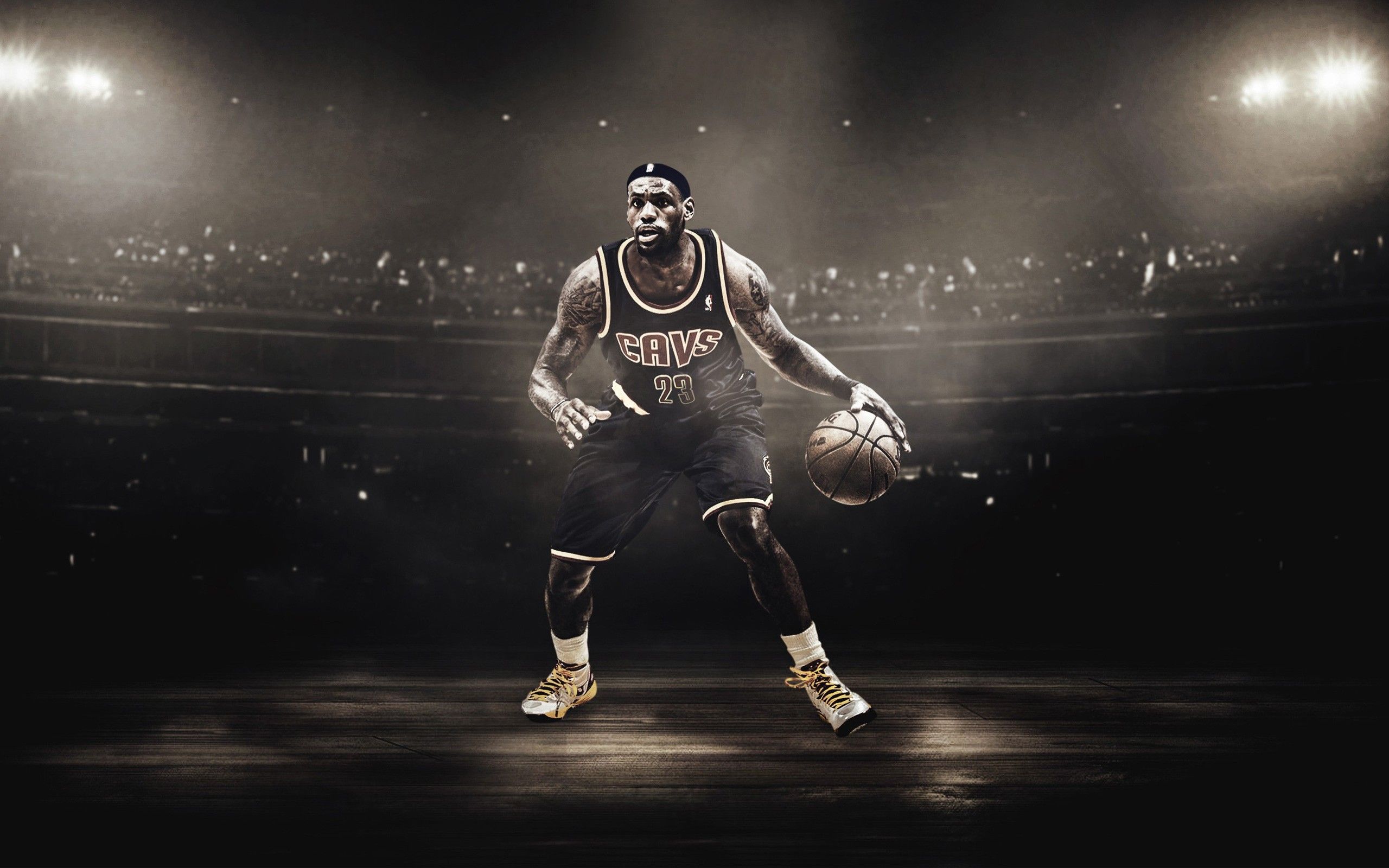 NBA篮球明星詹姆斯帅气写真桌面壁纸高清 -桌面天下（Desktx.com）