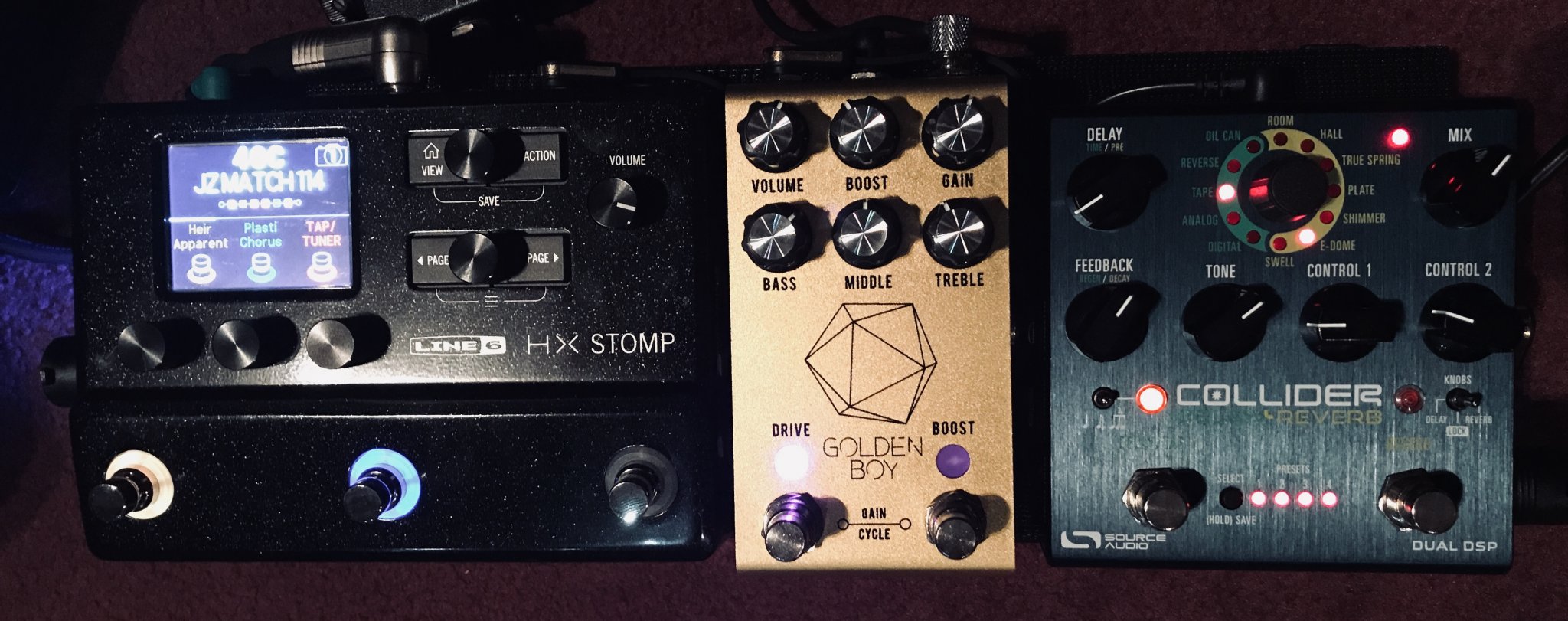 带有hxstomp效果器板大赏