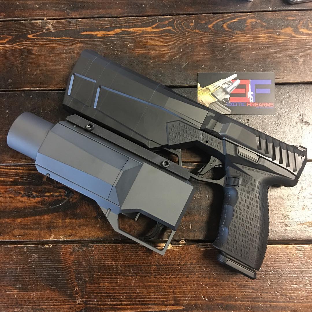 maxim 9一体式消音手枪介绍,科幻风十足