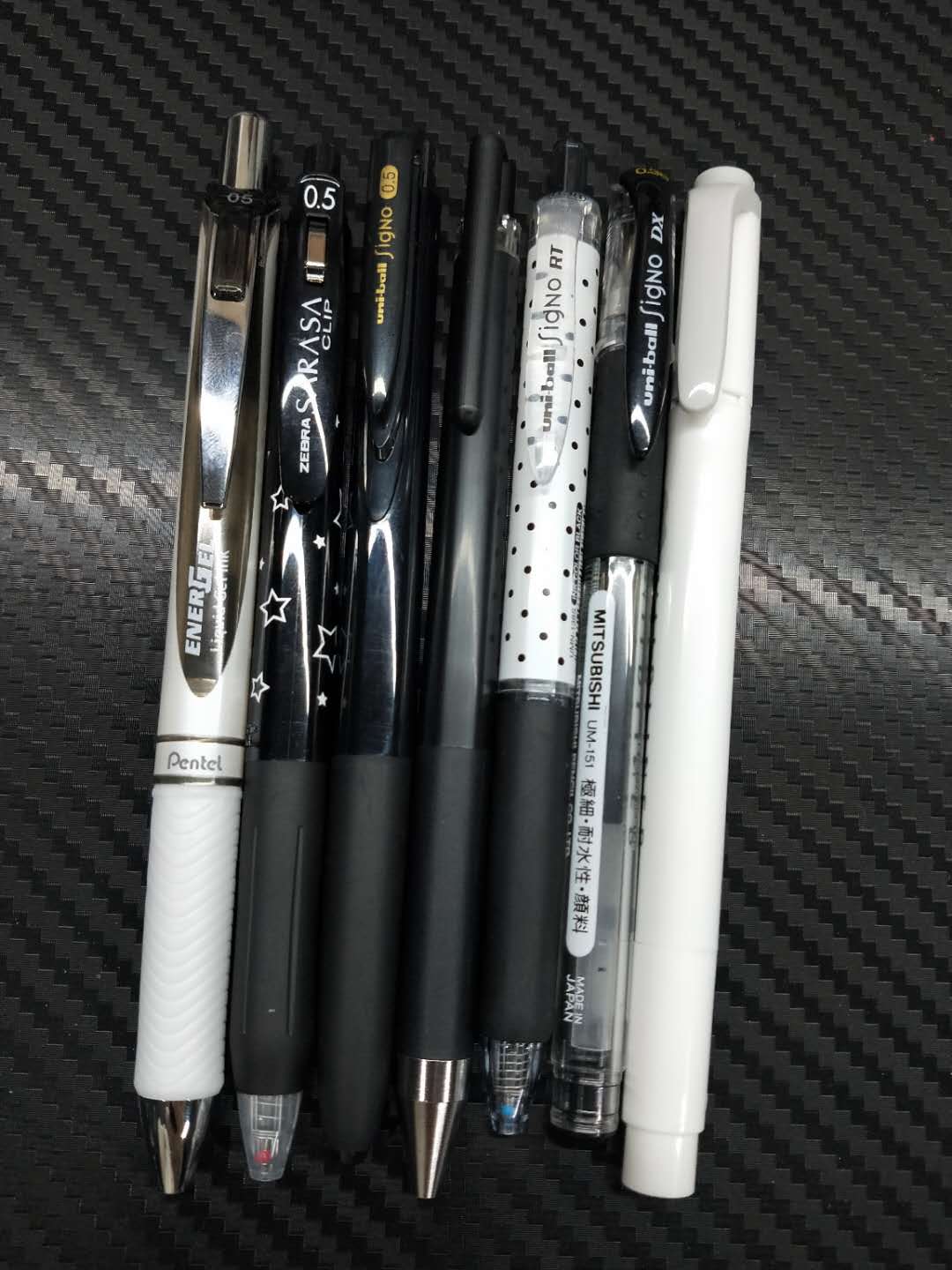 盘点 | 有颜又好用的那些中性笔们(黑色篇) |分别