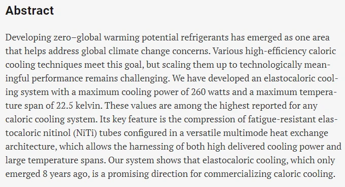 论文阅读笔记High-performance Multimode Elastocaloric Cooling System - 哔哩哔哩