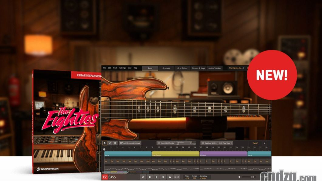 Toontrack为EZBass推出80年代的EBX 哔哩哔哩