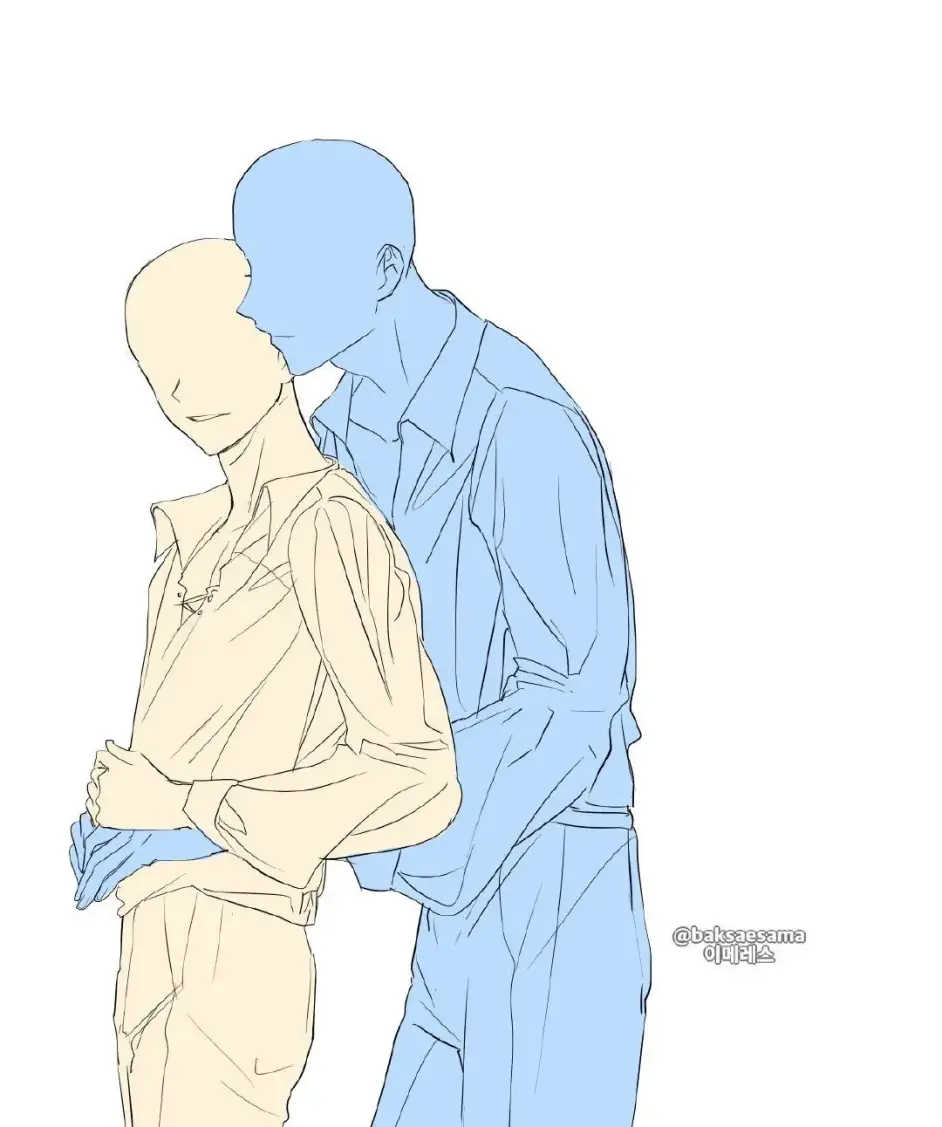 gay里gay气的cp互动姿势参考!