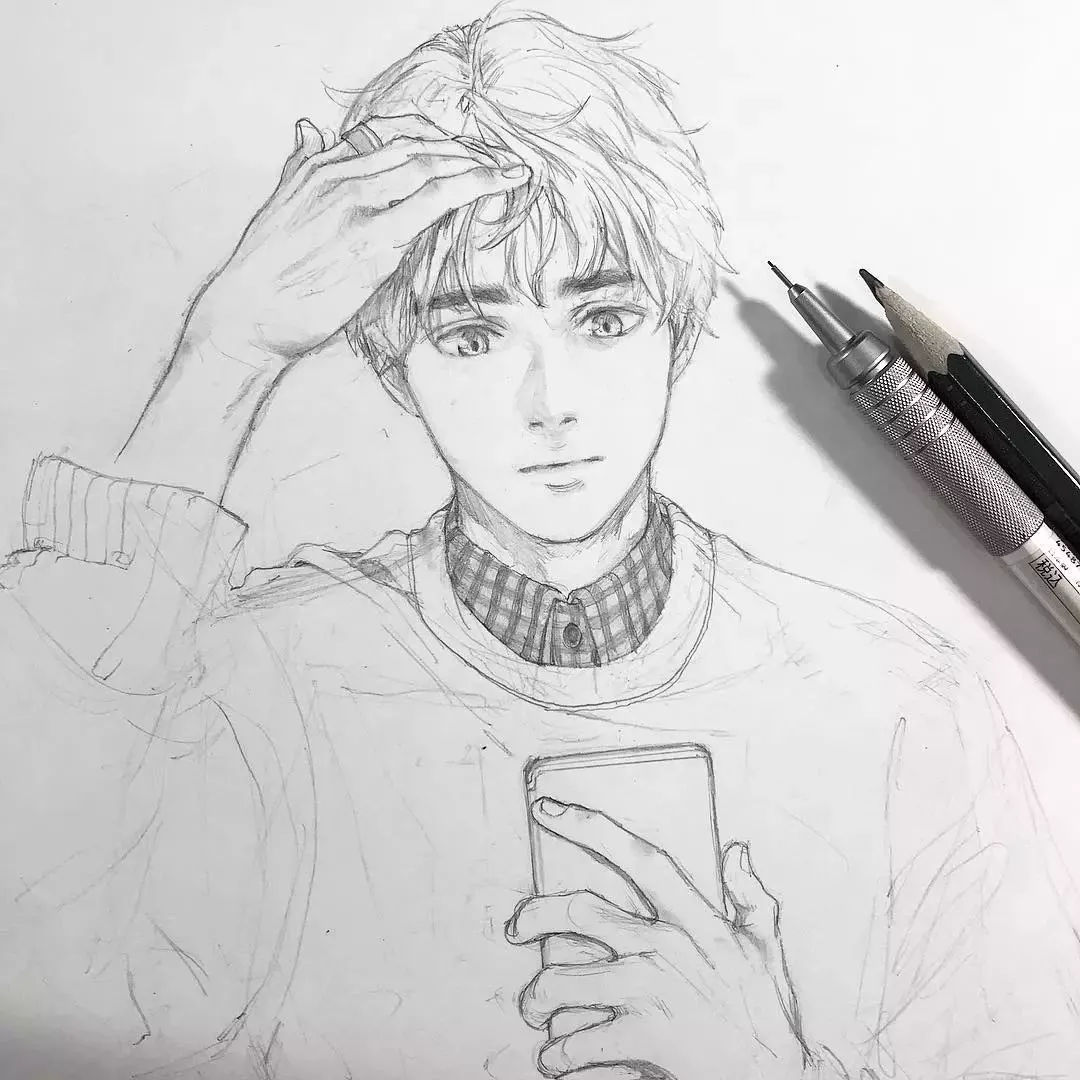 大神蜕变的秘密:四年时间坚持手绘,日本二次元插画师用一支铅笔走红