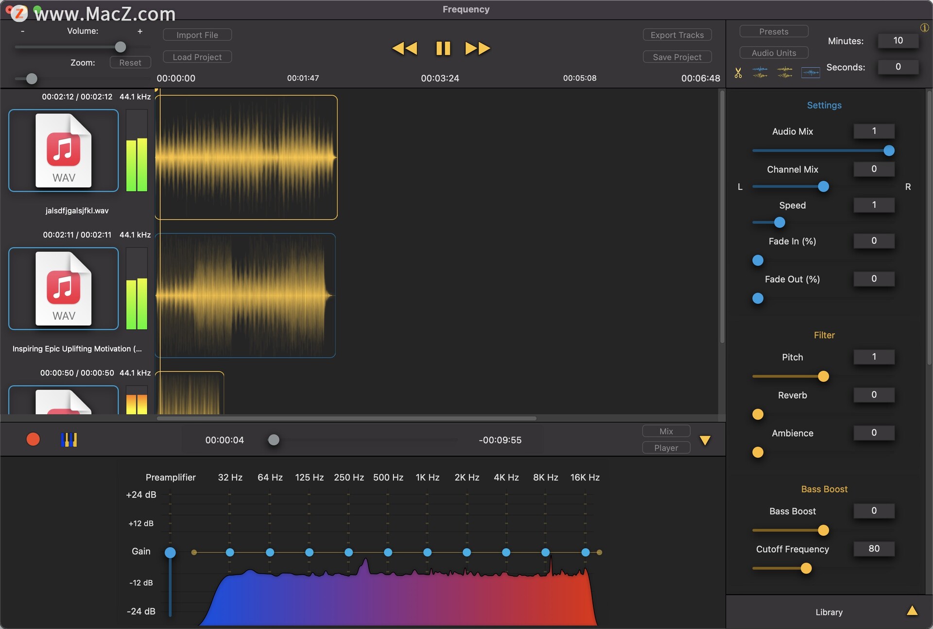 Mac苹果电脑音乐音频创建工具，Frequency Music Studio 下载 哔哩哔哩