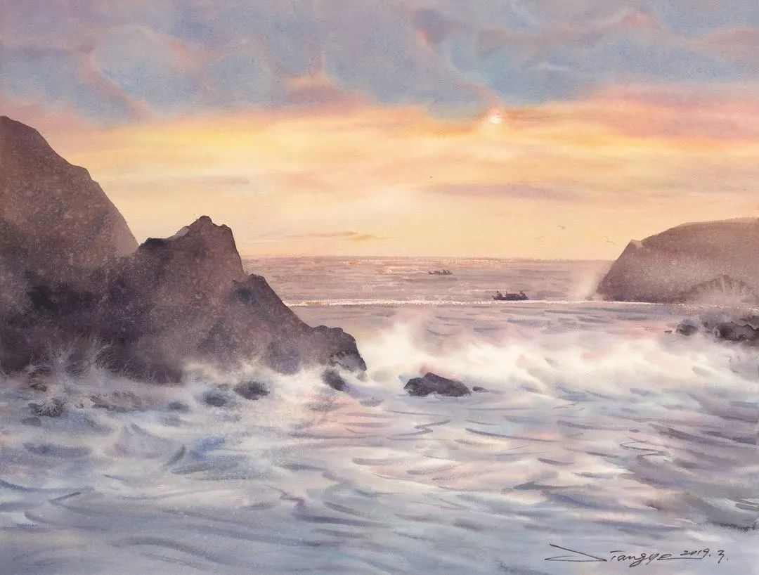 浩如烟海   56*76cm 质地:法国原装进口阿诗水彩纸