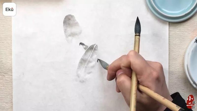 「小二画唠」结合视频讲山水画技法,如何画树