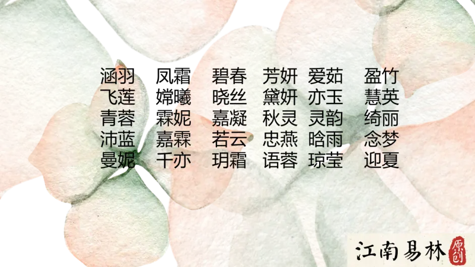 成语取名 0个好听有含义 寓意好的女孩起名大全 哔哩哔哩