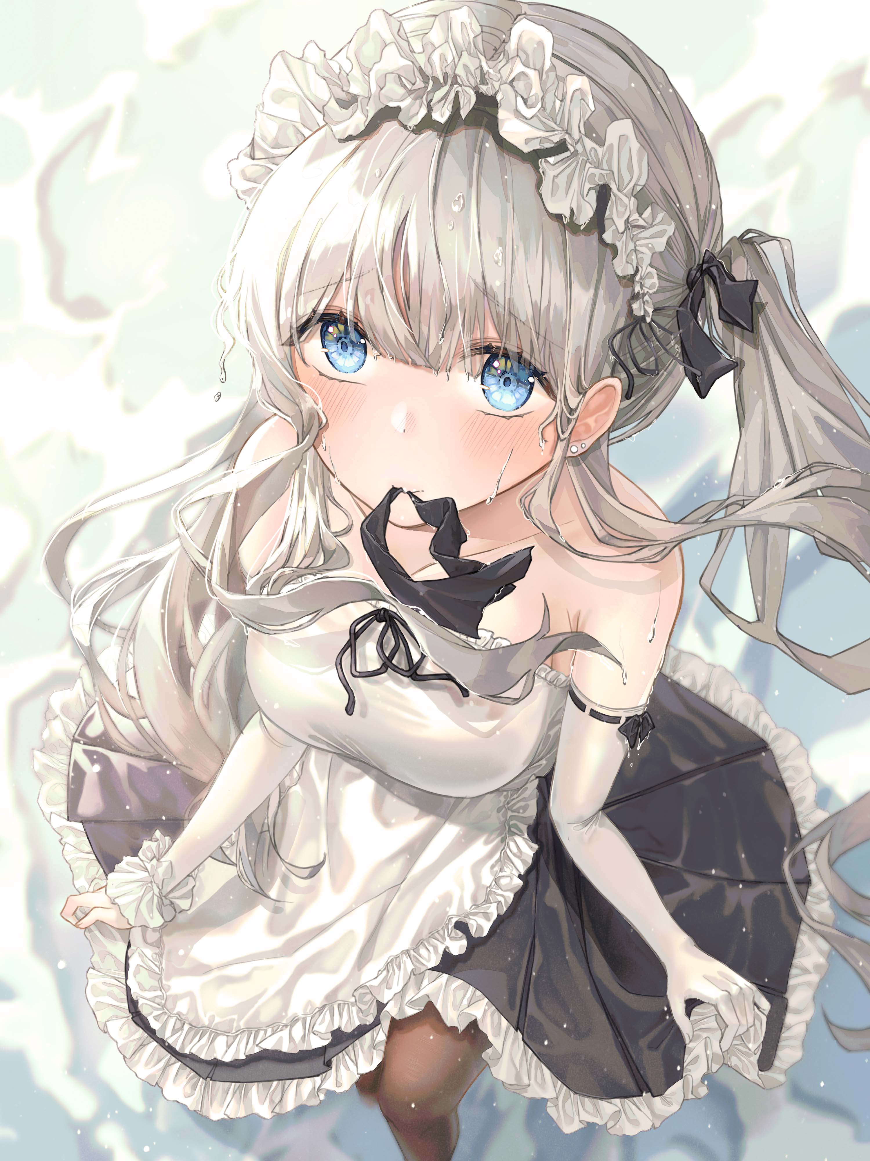 lsp们大家好,今天给大家带来白毛的美少女  关注走一波,美图一波波