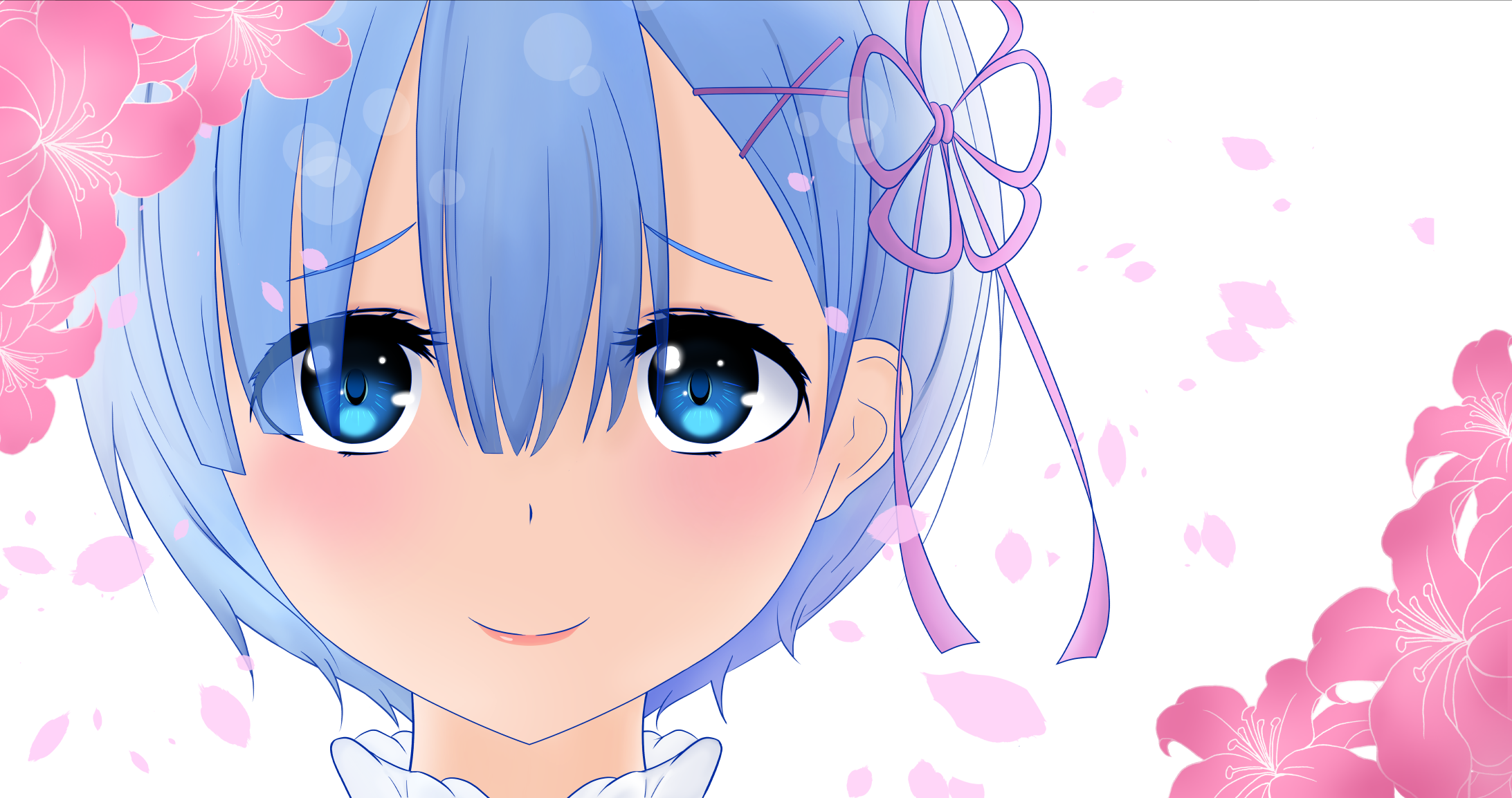 惊艳!蕾姆壁纸100p(附图包链接)〔重置,画质升级