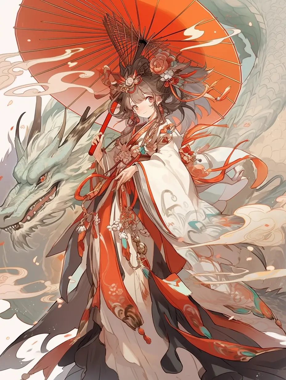 【aigc】拟人化的中国龙 - 哔哩哔哩