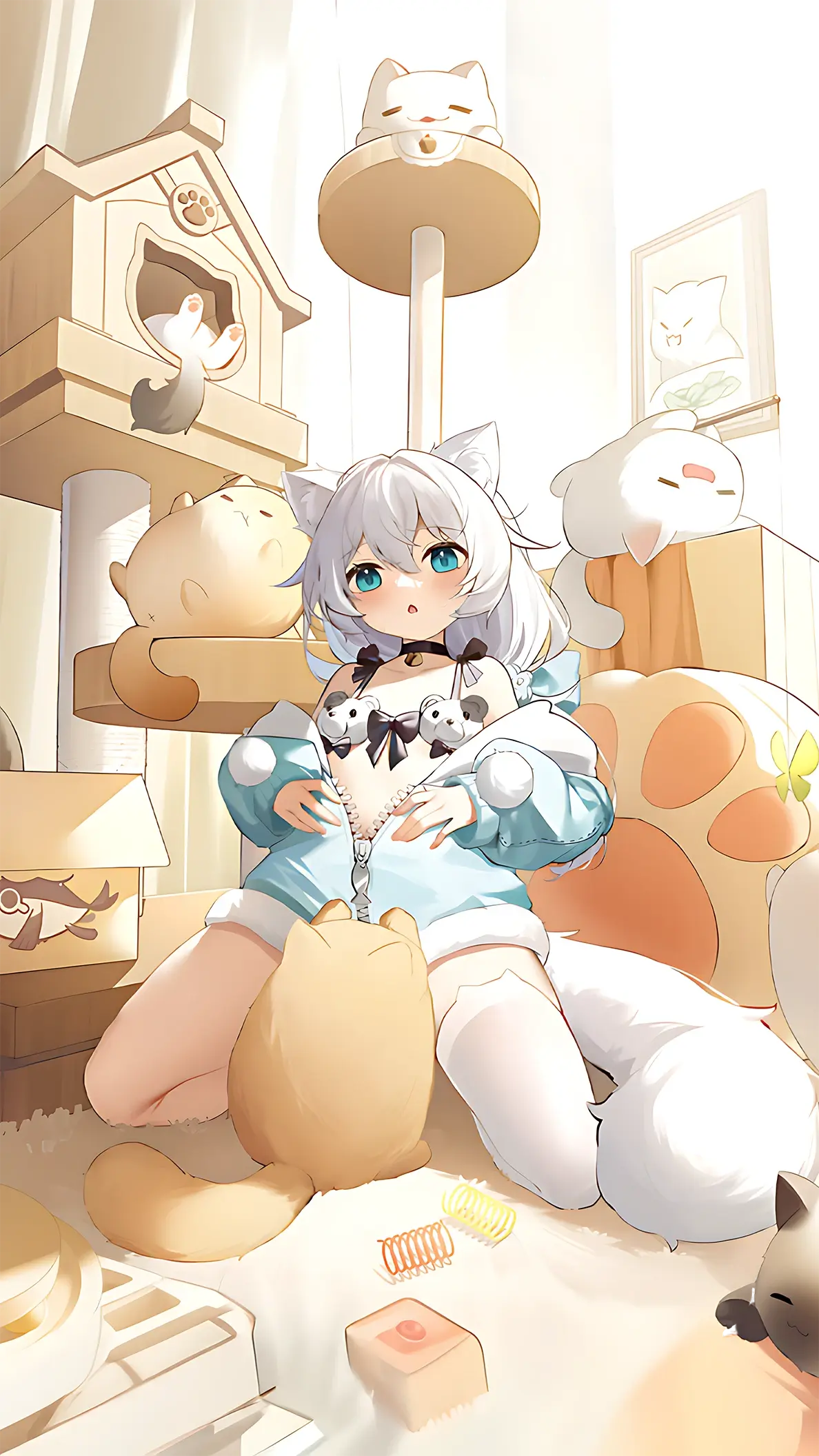 【崩坏学园2】自制"德丽莎·猫娘天国"手机壁纸 - 哔哩哔哩