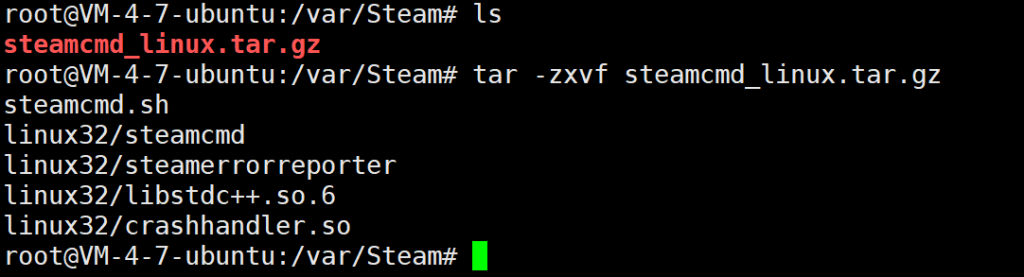 Как запустить steamcmd linux