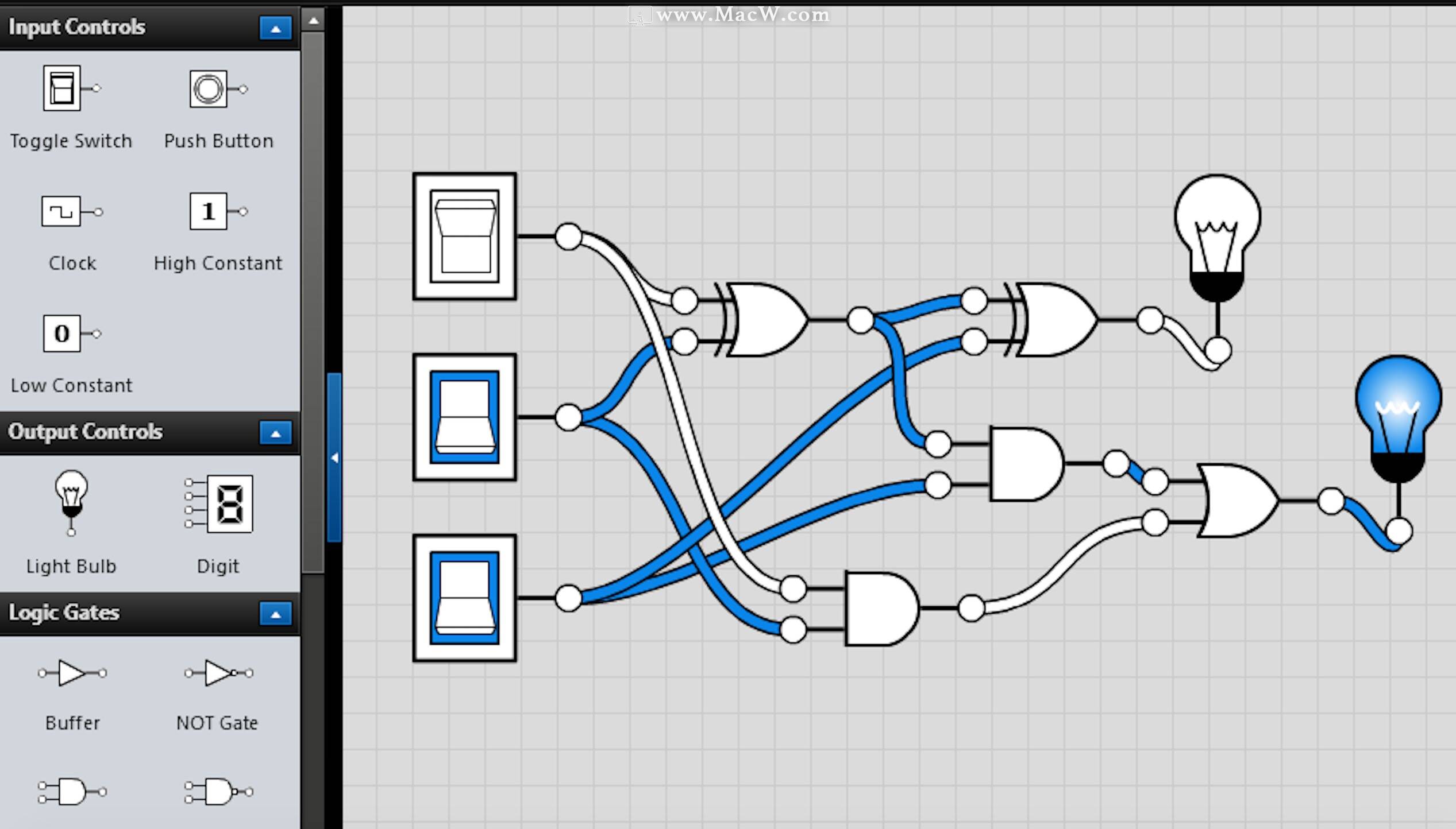 logicly for mac(数字电路逻辑绘图学习工具)v1.12.1永久激活版