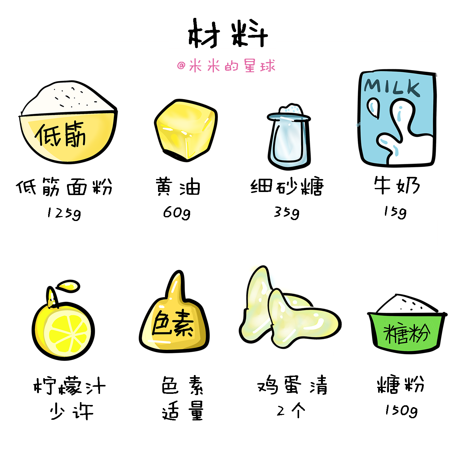 【手绘食谱】萌萌哒糖霜饼干简易教程